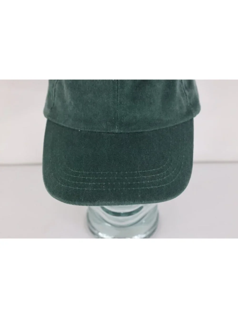 Vintage 90s Y2K Streetwear Faded Stonewash Blank Cotton Dad Hat Cap Green